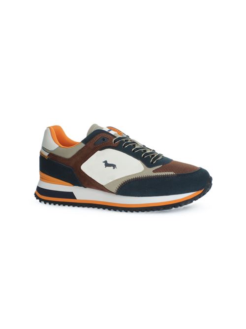 SCARPA UOMO CAMOSCIO - TEX FABRIC HARMONT & BLAINE | EFM252.040.A60/BLU-MARRONE